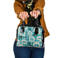 Aloha Hawaii Paniolo Teal Palaka Shoulder Handbag Coastal Rodeo LT7 One Size Teal - Polynesian Pride