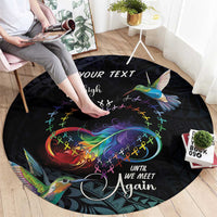 Polynesian Cancers Awareness Round Carpet Hummingbird - Fly High Until We Meet Again