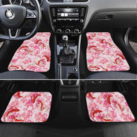 Pink Palaka Hawaii Aloha Car Mats Koi Pond Mix Sakura - Polynesian Pride