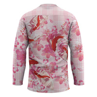 Pink Palaka Hawaii Aloha Hockey Jersey Koi Pond Mix Sakura - Polynesian Pride