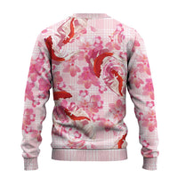 Pink Palaka Hawaii Aloha Ugly Christmas Sweater Koi Pond Mix Sakura LT7 - Polynesian Pride