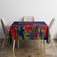 New Zealand Pohutukawa with Tui Birds Tablecloth Version 2 LT7 - Polynesian Pride