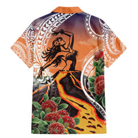 Hawaii Women's Day Tribal Family Matching Mermaid Dress and Hawaiian Shirt Pele Honua Mea