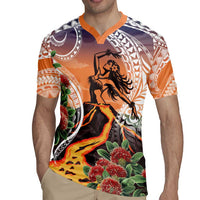 Hawaii Women's Day Tribal Rugby Jersey Pele Honua Mea