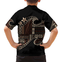 Samoa Siapo Mamanu Hawaiian Shirt Waves Motifs