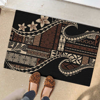 Samoa Siapo Mamanu Rubber Doormat Waves Motifs