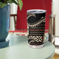 Samoa Siapo Mamanu Tumbler Cup Waves Motifs