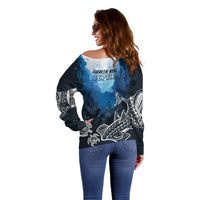 World Ocean Day Pasifika Off Shoulder Sweater Awaken New Depths