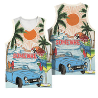 Summer Holiday It's 5 o'clock Somewhere Vintage Hawaii Basketball Jersey