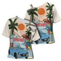 Summer Holiday It's 5 o'clock Somewhere Vintage Hawaii Cross Shoulder Shirt