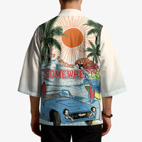 Summer Holiday It's 5 o'clock Somewhere Vintage Hawaii Kimono