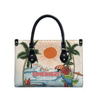 Summer Holiday It's 5 o'clock Somewhere Vintage Hawaii Leather Bag