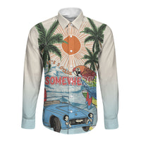 Summer Holiday It's 5 o'clock Somewhere Vintage Hawaii Long Sleeve Button Shirt LT7 Unisex Colorful - Polynesian Pride