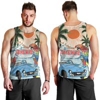 Summer Holiday It's 5 o'clock Somewhere Vintage Hawaii Men Tank Top