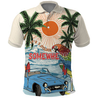 Summer Holiday It's 5 o'clock Somewhere Vintage Hawaii Polo Shirt