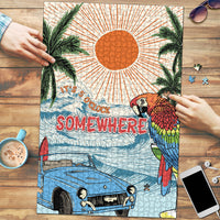 Summer Holiday It's 5 o'clock Somewhere Vintage Hawaii Puzzle