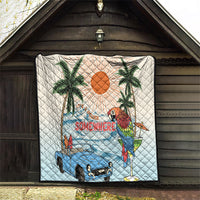 Summer Holiday It's 5 o'clock Somewhere Vintage Hawaii Quilt