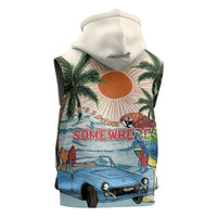 Summer Holiday It's 5 o'clock Somewhere Vintage Hawaii Sleeveless Hoodie