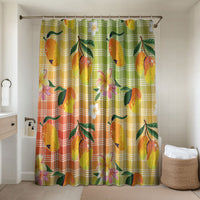Aloha Hawaii Palaka Print Mango Plumeria Bathroom Set Tropical Vibes