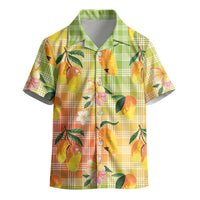 Aloha Hawaii Palaka Print Mango Plumeria Kid Hawaiian Shirt Tropical Vibes