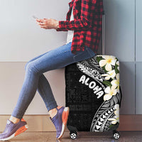 Aloha Hawaii Festive Luggage Cover Frangipani Lace Classic LT7 - Polynesian Pride