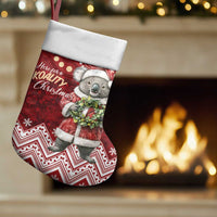Here For A Koality Xmas Australia Abogirinal Christmas Stocking Santa Koala - Polynesian Pride