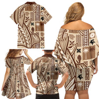 samoa-tapa-family-matching-off-shoulder-short-dress-and-hawaiian-shirt-siapo-mix-tatau-patterns