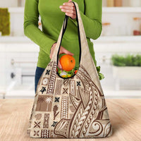 Samoa Tapa Grocery Bag Siapo Mix Tatau Patterns