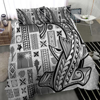 Samoa Tapa Bedding Set Siapo Mix Tatau Patterns - White LT7 - Polynesian Pride