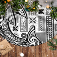 Samoa Tapa Tree Skirt Siapo Mix Tatau Patterns - White LT7 - Polynesian Pride