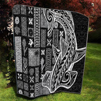 Samoa Tapa Quilt Siapo Mix Tatau Patterns - Black LT7 - Polynesian Pride