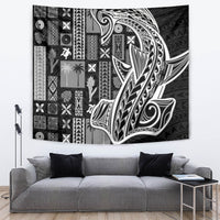 Samoa Tapa Tapestry Siapo Mix Tatau Patterns - Black LT7 - Polynesian Pride
