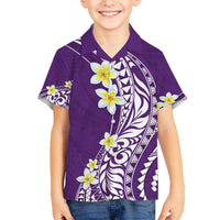 Hawaii Aloha Hawaiian Shirt Plumeria Vintage - Violet LT7 - Polynesian Pride