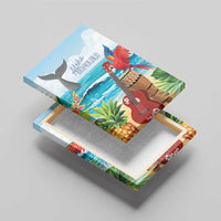 Aloha Honolulu Festival Canvas Wall Art Ukulele By The Shore