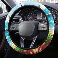 Aloha Honolulu Festival Steering Wheel Cover Ukulele By The Shore