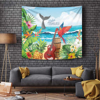 Aloha Honolulu Festival Tapestry Ukulele By The Shore