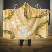 Aloha Honolulu Festival Hooded Blanket Hawaii Kapa Mix Flowers Lei LT7 - Polynesian Pride