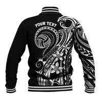 Polynesia Beach Volleyball Personalized Baseball Jacket Basic