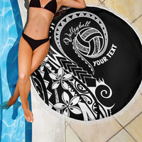 Polynesia Beach Volleyball Personalized Beach Blanket Basic