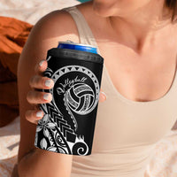 Polynesia Beach Volleyball Personalized 4 in 1 Can Cooler Tumbler Basic