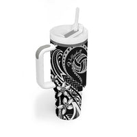 Polynesia Beach Volleyball Personalized Tumbler With Handle Basic