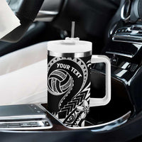 Polynesia Beach Volleyball Personalized Tumbler With Handle Basic