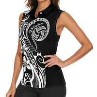 Polynesia Beach Volleyball Personalized Women Sleeveless Polo Shirt Basic