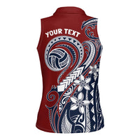 Polynesia Beach Volleyball Personalized Women Sleeveless Polo Shirt Special