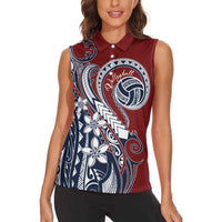 Polynesia Beach Volleyball Personalized Women Sleeveless Polo Shirt Special