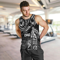 Personalised Father's Day American Samoa Men Tank Top Polynesian Dad & Kid LT7 - Polynesian Pride