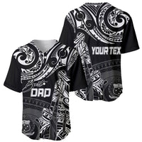 Personalised Father's Day Samoa Baseball Jersey Polynesian Dad & Kid LT7 - Polynesian Pride
