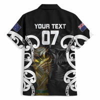 New Zealand WC2026 Custom Black Hawaiian Shirt Silver Fern LT7 - Polynesian Pride