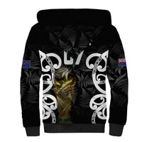 New Zealand WC2026 Custom Black Sherpa Hoodie Silver Fern