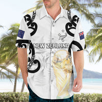 New Zealand WC2026 Custom White Hawaiian Shirt Silver Fern